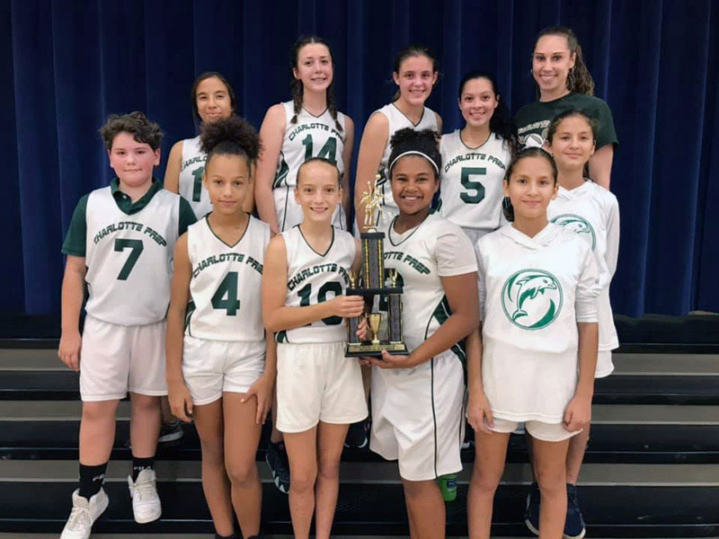 Charlotte Preparatory School students and staff learning and playing together