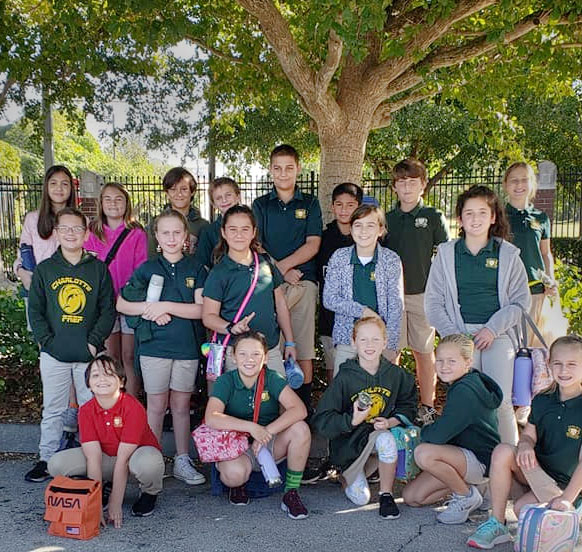 Charlotte Preparatory School students and staff learning and playing together